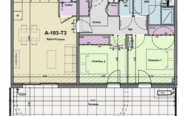 Appartement à vendre    3 pièces •  Narbonne