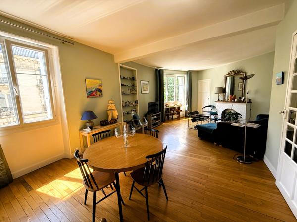 NANTES CANCLAUX T4-5 ENSOLEILLE PARQUET CHEMINEE et GARAGE CAVE et GRENIER
