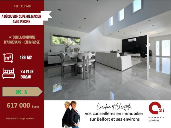 Maison
         7 pièces
        - 189 m² 617 000 € *