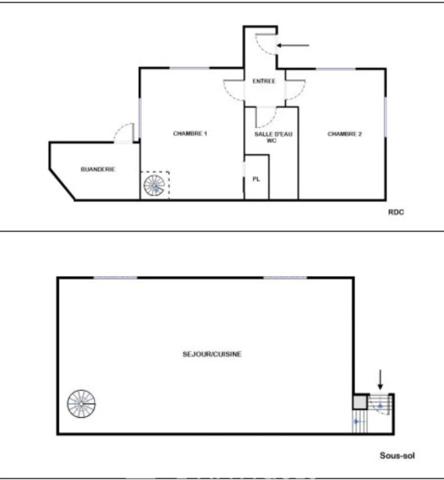 Maison de ville en coeur d’ilot proche de la rue du Poteau