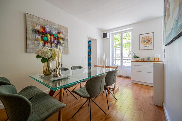 Appartement d'angle 4p/2 chambres Paris 15è limité 7ème