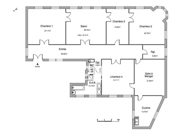 Location Appartement 7 pièces 206.87 m² - 1 RUE KAGENECK Strasbourg 67000