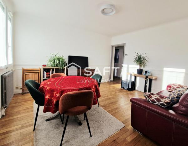 2/3 chambres, sans travaux, lumineux, proche gare