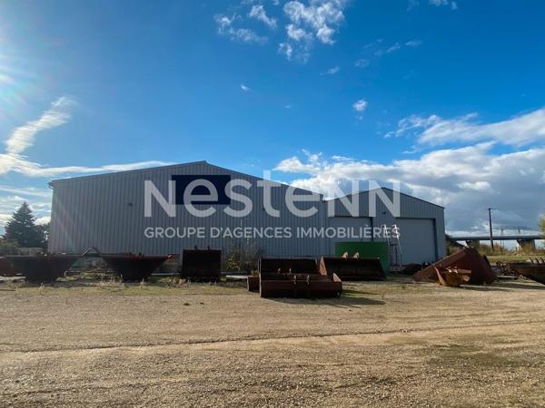 Bâtiment Industriel 1 154 m² avec Foncier 12 000 m² Axe A10 Tours/Blois, panneaux solaire et accès PL44T