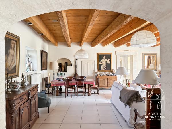 Châteaurenard (13160) Mas 435 m2 en pierre avec piscine au calme sur 5800 m2 de terrain