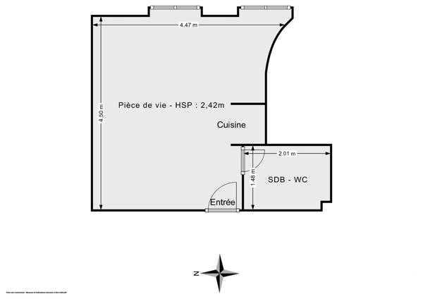 Appartement F1 à vendre  1 pièce - 20,78 m 2   PARIS  - 75012