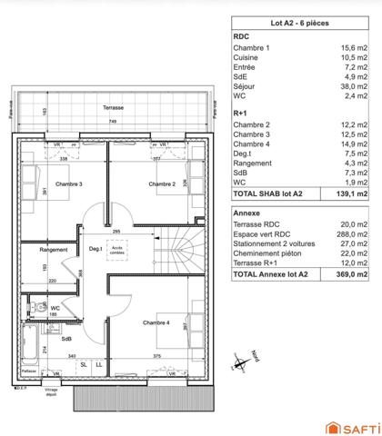 Maison 6 pièces 140 m² – Centre Saulx-les-Chartreux