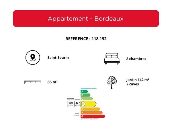 Appartement à vendre 4 pièces de 85 m²