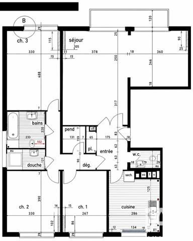 Appartement à vendre 5 pièces 106,78 m² Fontenay-aux-Roses