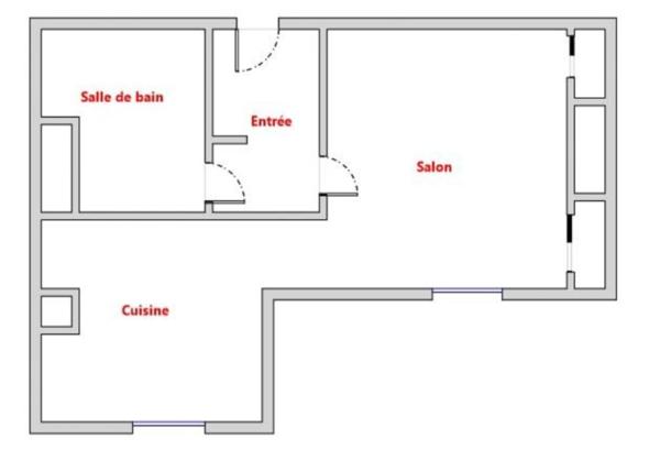 Studio de 26 m² rénové - CALAIS QUARTIER VAUXHALL