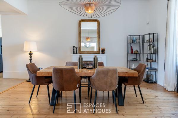 Grande maison bourgeoise rénovée avec jardin et piscine en centre ville