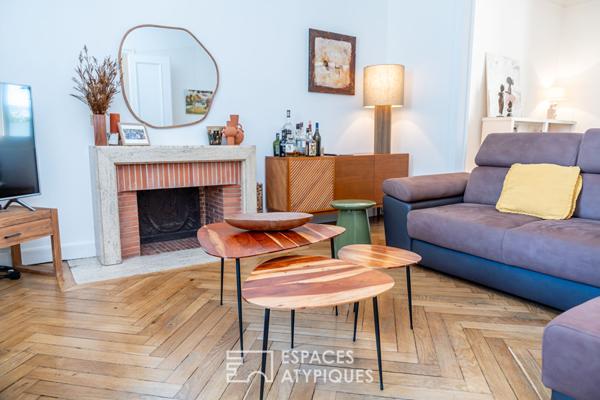 Grande maison bourgeoise rénovée avec jardin et piscine en centre ville