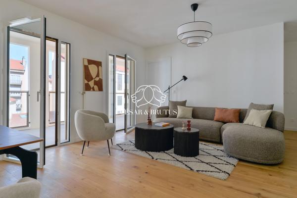 Lyon 7 -Appartement de 102,74 m² – 3 chamnbres – terrasses – garage