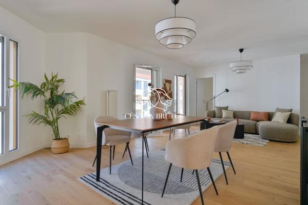 Lyon 7 -Appartement de 102,74 m² – 3 chamnbres – terrasses – garage