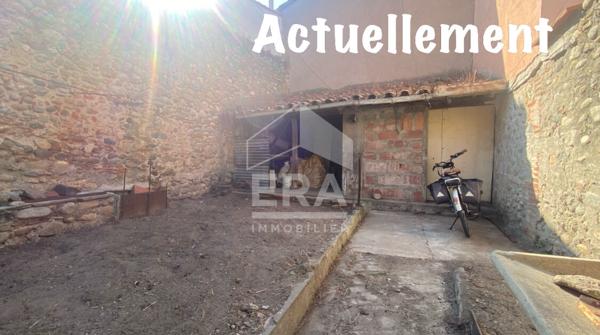 À VENDRE- LE BOULOU- Maison de village avec jardin et garage