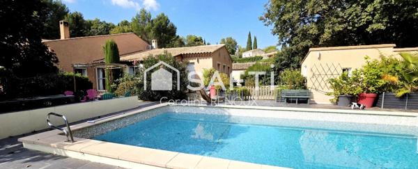 Maison provençale avec studio indépendant - garage- atelier - de grands bureaux indépendants -piscine