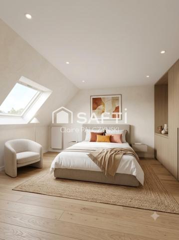 EXCLUSIVITÉ SAFTI – Maison de 98 m² avec jardin, garage et sous-sol complet