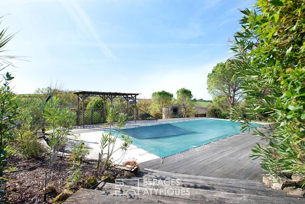 En pleine nature, propriété de caractère avec trois habitations et piscine