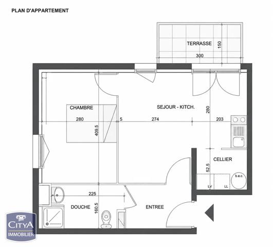 Appartement à vendre 2 pièces 39.62m² Angers (49000)