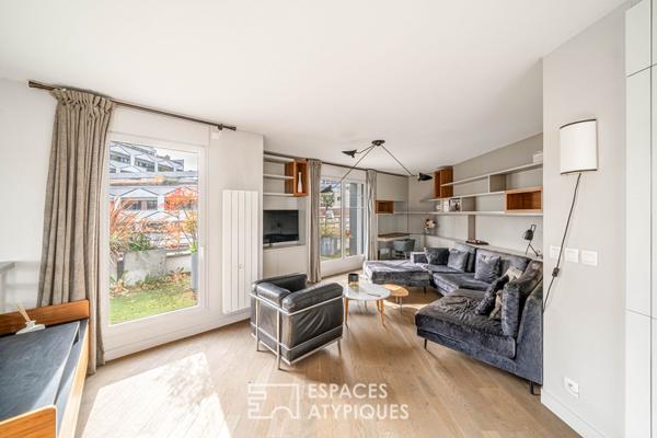 Dernier étage contemporain avec terrasses