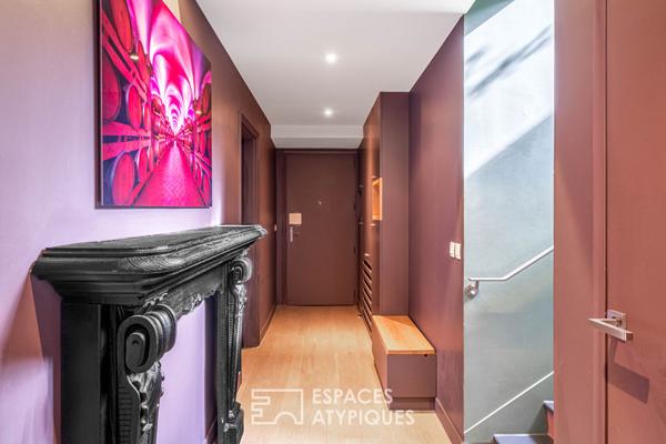 Dernier étage contemporain avec terrasses