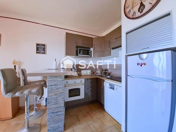 Studio Meublé 27m², Vue Mer,Terrasse rez-de-jardin