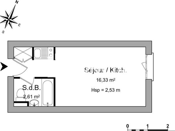 Location Studio 18.94 m² - RUE DU VIVARAIS Vandoeuvre Les Nancy 54500