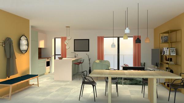 Dpt Finistère (29), à vendre LANDERNEAU Appartement T3 92.58m²m² Terrasses 25.40m²