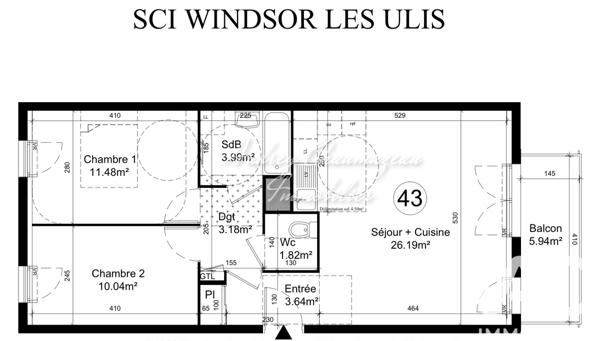 Appartement à vendre 3 pièces 60 m² Les Ulis