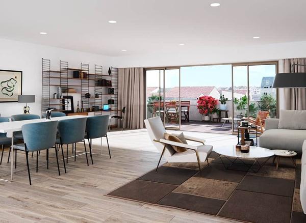 Appartement 3 pièces - 59 m² Exclusivité efficity