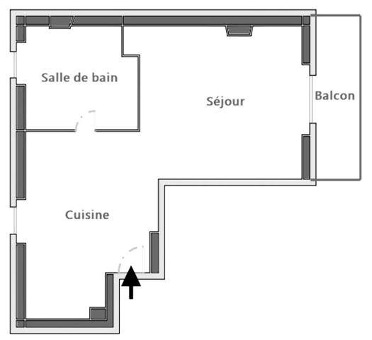 Appartement à vendre 1 pièce 29 m² Asnières-sur-Seine