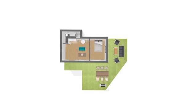 secteur Charreard: proche T4 et metro: T2 en rez jardin en plateau avec stationnement privatif