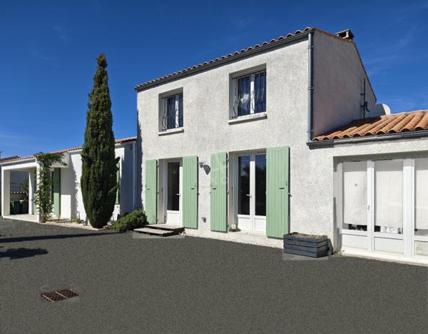 Maison 127m², 4 chambres, terrain clos 504m² - Saint-Pierre-d'Oléron.