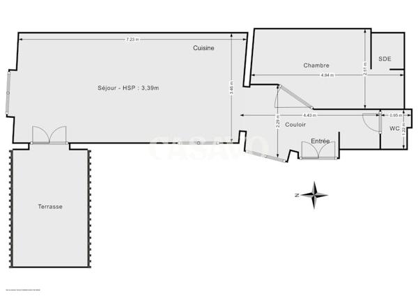 Vente Appartement 2 pièces de 50m² - 75006 Paris