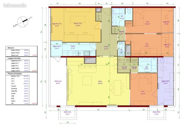 Appartement Nanterre 5 pièce(s) 110 m2