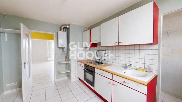 Appartement T4 de 74 m² – 3 chambres – Balcon – Cave