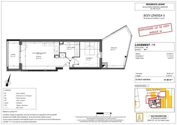 Appartement en frais réduits à CUCQ (62780)
