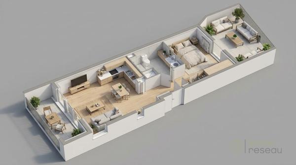 Appartement en frais réduits à CUCQ (62780)