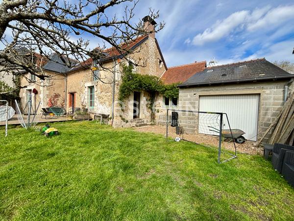 Maison de caractère en pierre -145m² - Jardin 937m² - Montval-sur-Loir (72500)