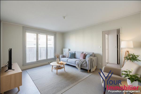NOUVEAUTE A DECOUVRIR SANS TARDER –  T2 DE 48 m² À DECINES CENTRE- PROXIMITE TRAM