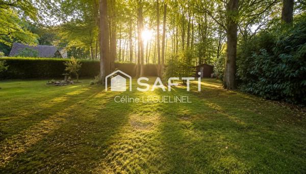 plain-pied au cœur de la nature - 2 200 m² de terrain arboré.