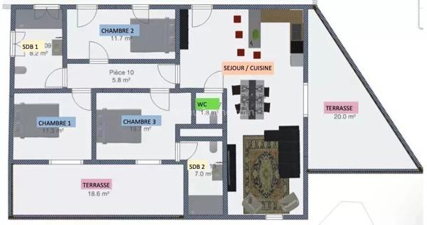 Vente Appartement 4 pièces 100 m2 à Corbara