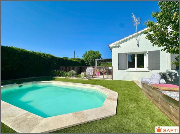 Jolie maison individuelle avec jardin et piscine