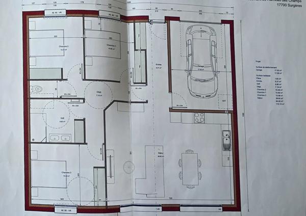 Terrain constructible avec permis de construire purgé SURGERES