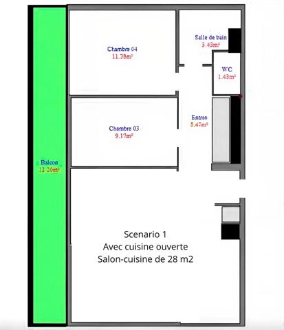 PARIS 20? – 63 m² – TERRASSE FILANTE