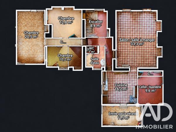 Maison à vendre 9 pièces 186 m² Villemer