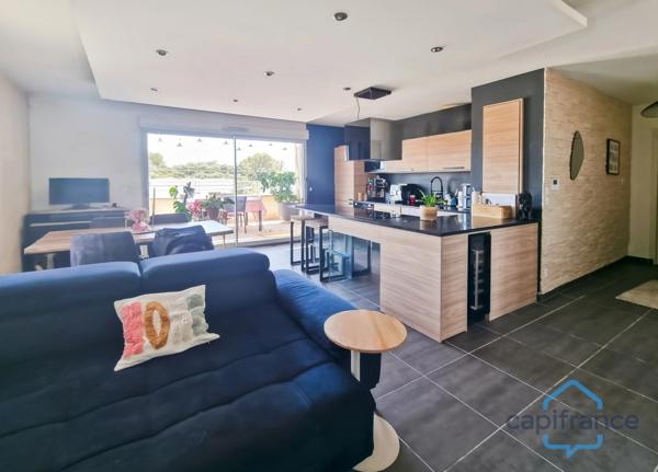 Appartement récent au dernier étage, 2 pièces de 50m² + 2 Terrasses + Garage – A vendre sur CASTRIES (34)