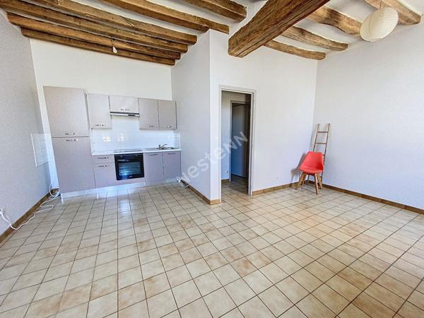Appartement de type 2 composé d'une chambre, situé en centre-ville de Montjean sur Loire