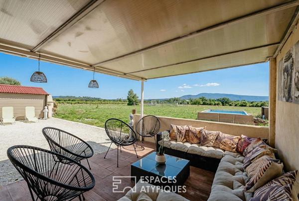 Maison de plain-pied et grand terrain avec panorama sur l’Alaric