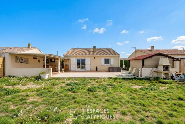 Maison de plain-pied et grand terrain avec panorama sur l’Alaric